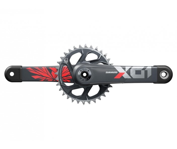 Juego de platos y biela Sram X01 Eagle DUB SuperBoost Rojo