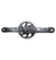 Juego de platos y biela Sram X01 Eagle DUB SuperBoost Gris Polar