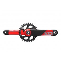 Juego de platos y biela Sram X01 DH DUB83 Rojo