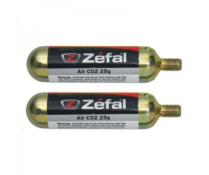 Blister 2 Zéfal CO2 25 gr Con Rosca