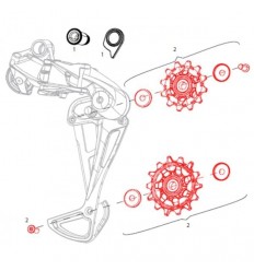 Recambio de roldanas de cambio Sram NX Eagle