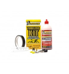 Kit Tubeless Carretera X-Sauce Presta + Cinta Negra 17mm