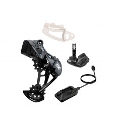 Kit de actualización Sram AXS para GX Eagle 12V (cambio/cargador/mando) Negro