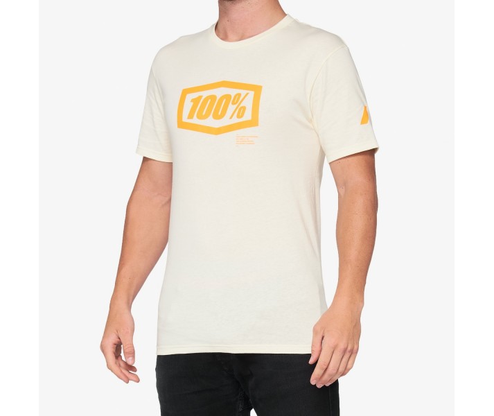 Camiseta 100% Essential T-Shirt Chalk/Naranja