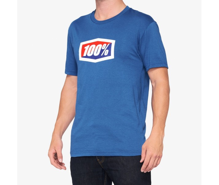 Camiseta 100% Official T-Shirt Azul