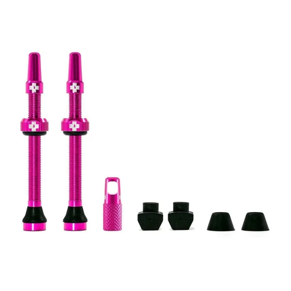 Juego de Válvulas Tubeless Muc-Off Presta 80mm Morado