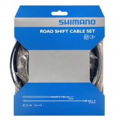 Kit Cable + Funda Cambio Shimano SIS40 Carretera Negro