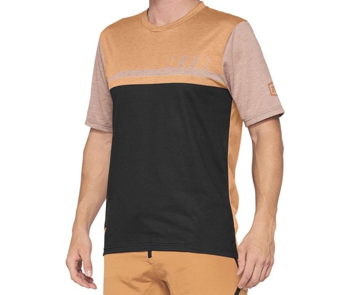 Maillot 100% Airmatic Caramel / Negro