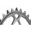 Plato Absolute Black Oval Shimano XTR M9100 Chainring Black