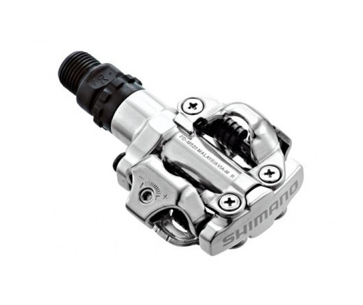 Pedales Shimano M-520 SPD Plata