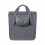 Bolsa Única Basil Go Single Grey Melee Con Líneas Reflectantes 16 L