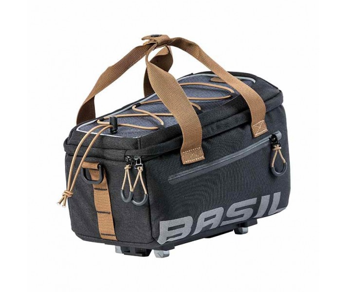 Bolsa Portabultos Basil Mik Miles Impermeable Negro/Marron 7L