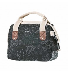 Bolsa Manillar Basil Boheme City Bag Charcoal Con Cremallera