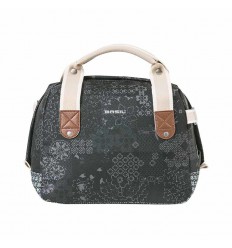 Bolsa Manillar Basil Boheme City Bag Charcoal Con Cremallera