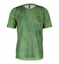 Maillot Scott MS Trail Vertic Zip Verde