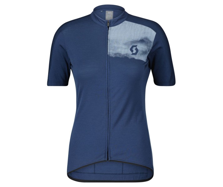 Maillot Scott Ws Gravel Merino Azul