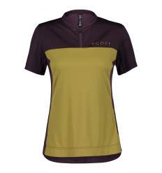 Maillot Scott Ws Trail Flow Zip Violeta/Verde