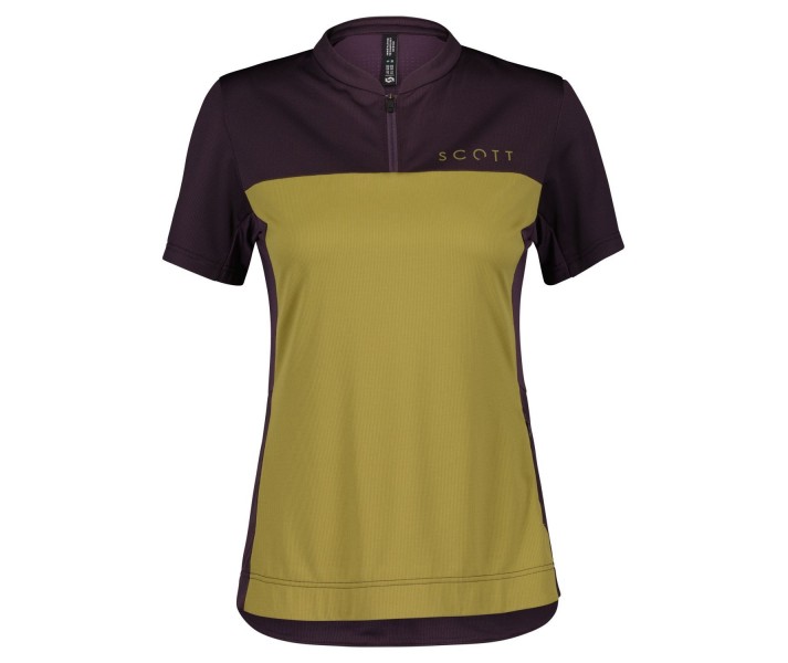 Maillot Scott Ws Trail Flow Zip Violeta/Verde