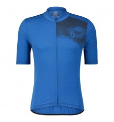 Maillot Scott MS Gravel Merino Azul