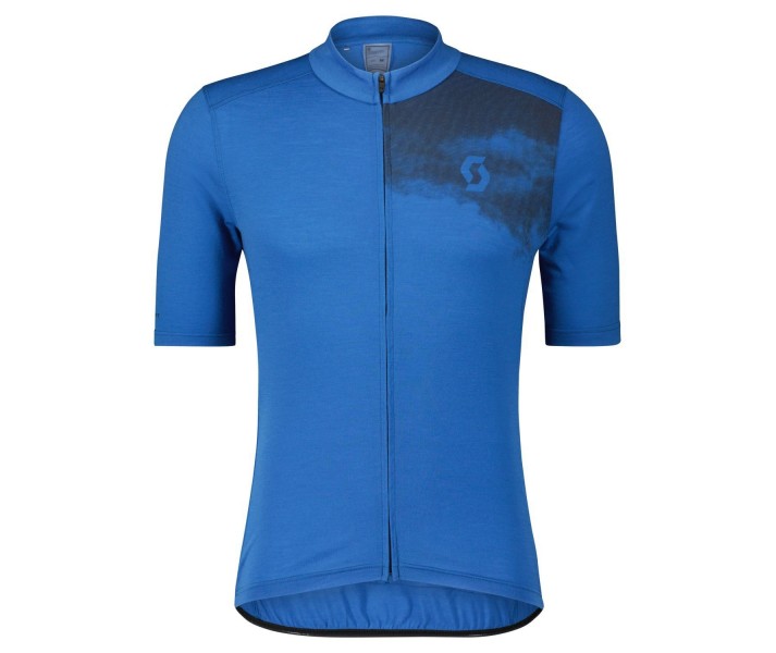 Maillot Scott MS Gravel Merino Azul