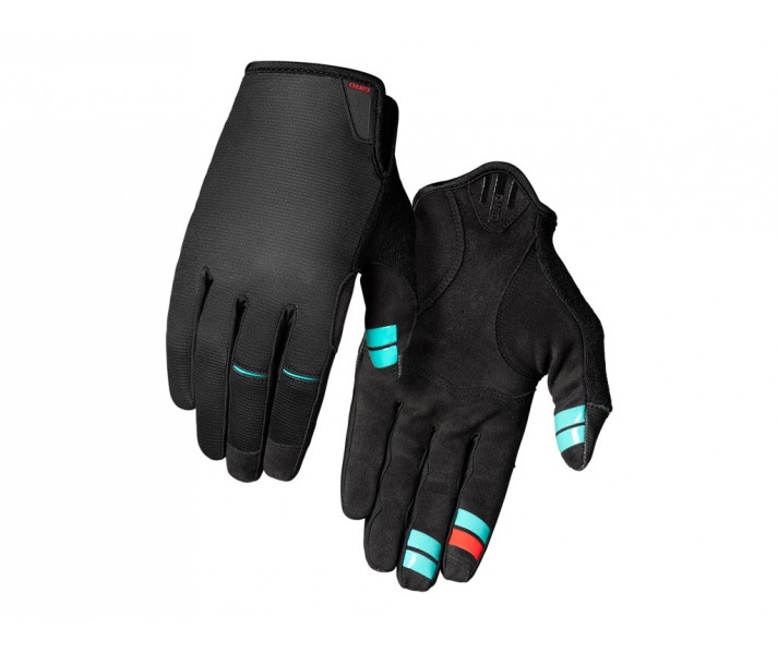 Guantes Largos Giro DND Negro/Turquesa