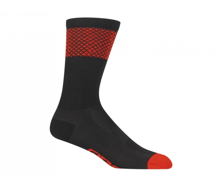 Calcetines Giro Comp Racer Caña Alta Negro/Rojo