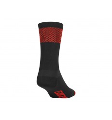 Calcetines Giro Comp Racer Caña Alta Negro/Rojo