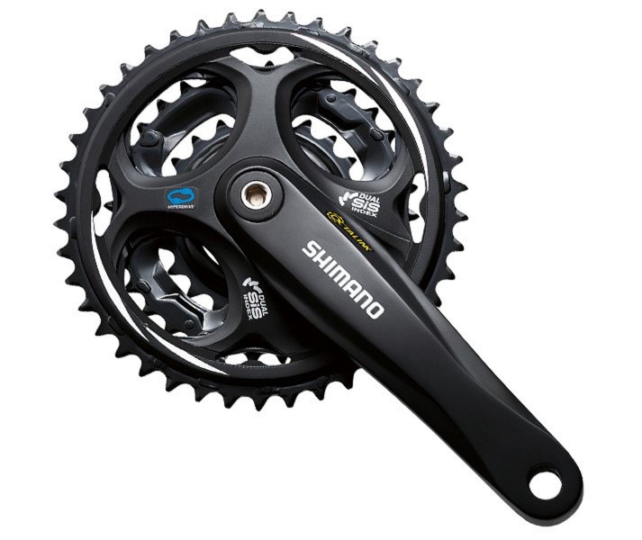 Biela Shimano Altus 170 mm Fc-M311 48/38/28D 8 v. Negro