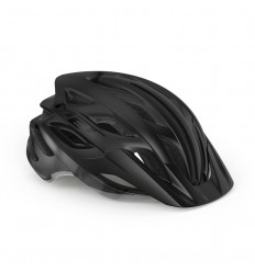 Casco Met Veleno Negro Mate Brillo