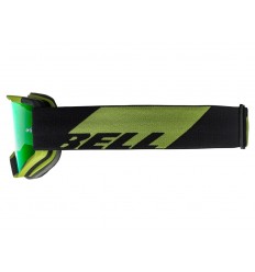 Mascaras Bell Descender Crossbones Matte Green/Black Lente: Revo Green Mirror