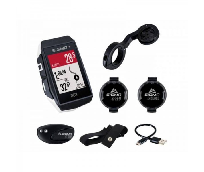 Kit Cuentakilómetros Gps Sigma Rox 11.1 Evo Sensor 150+ Funciones Blanco