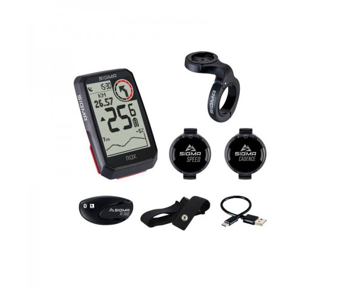 Kit Cuentakilómetros Gps Sigma Rox 4.0 Sensor 30 Funciones Negro