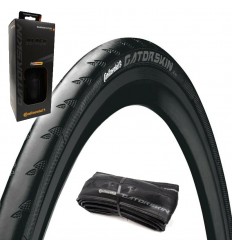 Cubierta Continental Gatorskin Black Edition 700X32C Polyx Breaker Plegable Negro (32-622)