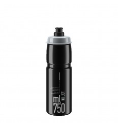 Bidón Elite Jet 750Ml Negro Logo Gris