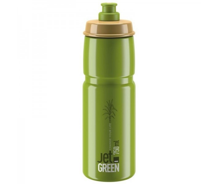 Bidón Elite Jet Grren Olive 750Ml Verde Oliva Logo Blanco