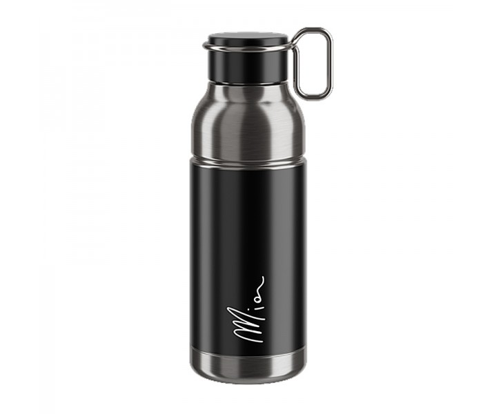 Bidón Elite Mia 650Ml Negro/Plata