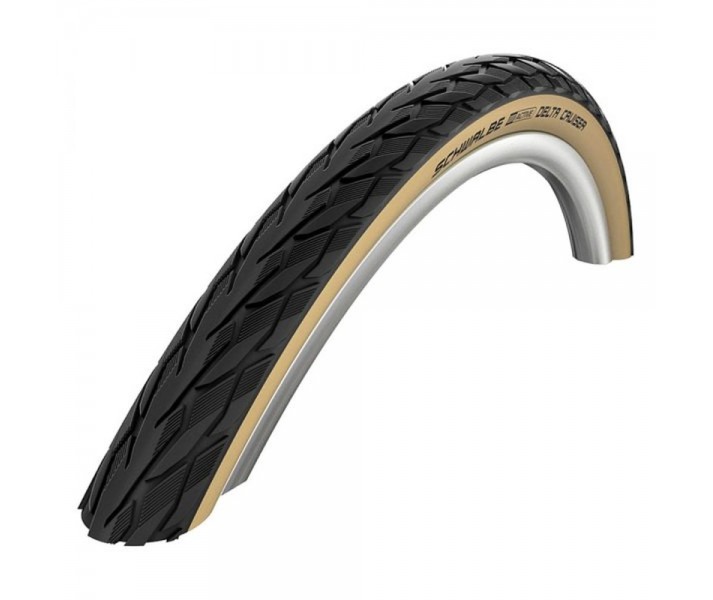 Cubierta Schwalbe Delta Cruiser 28X1.10 700X28C K-Guard Activeline Hs431 Twinskin Rig.Neg/Oro 28-622