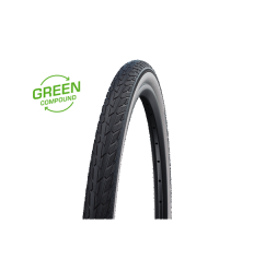 Cubierta Schwalbe Road Cruiser 24X1.75 K-Guard Green Compound Hs484 Twinskin Rigida Neg/Blan 47-507