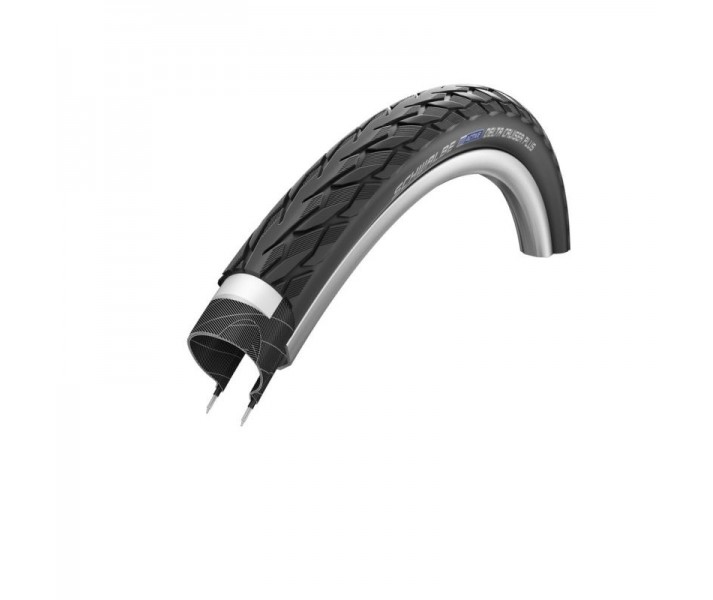 Cubierta Schwalbe Delta Cruiser Plus 24X1 3/8 Hs431 P-Guard Twinskin Sbc Rigida Negro Refl.(37-540)