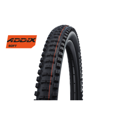 Cubierta Schwalbe Big Betty 27.5X2.40 650B Hs608 Performance Line Bikepark Addix Rigida Negro 62-584