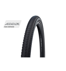 Cubierta Schwalbe Marathon Almotion 27.5X2.15 650B Hs603 Evo V-Guard Addix Plegable Negro Ref.50-622