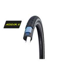 Cubierta Schwalbe Marathon E-Plus 28X1.75 Hs498 Perf Twinskin Smart Dualg. Addix Rig. Neg.Ref.47-622