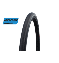 Cubierta Schwalbe G-One Speed 27.5X1.20 Hs472 Performance Raceguard Addix Tubeless Pleg.Negro 30-584