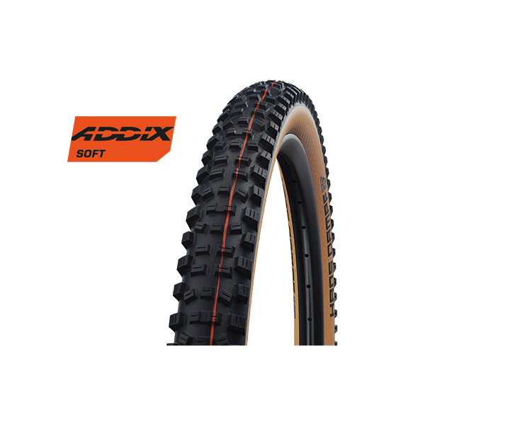 Cubierta Schwalbe Hans Dampf 29X2.60 Hs491 Evo Supertrail Addix Soft Tubel. Pleg.Neg/Marron 65-622