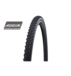 Cubierta Schwalbe X-One Bite 28X1.30/700X33C Hs481 Evo Super Ground Addix Tubeless Pleg. Negr 33-622