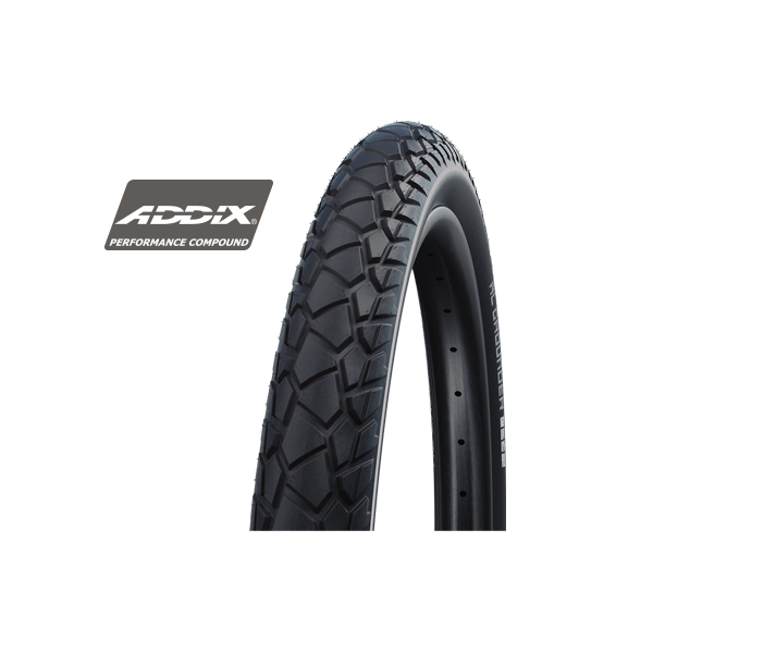 Cubierta Schwalbe Al Grounder 27.5X2.60 Hs611 Perf Dd Raceguard Addix Rigida Negro Reflect. 65-584