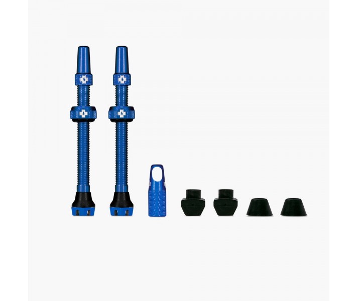 Juego Valvulas Muc-Off V2 Tubeless 60 Mm Azul