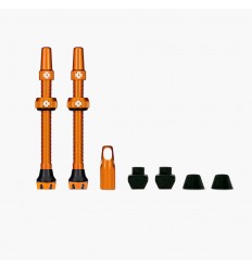 Juego Valvulas Muc-Off V2 Tubeless 60 Mm Naranja