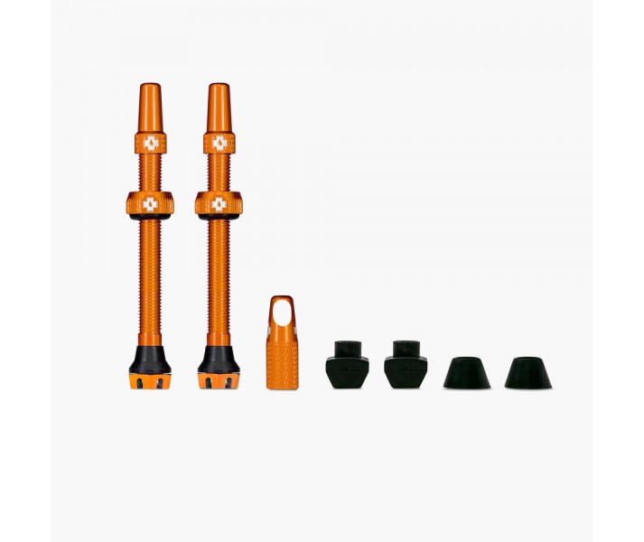 Juego Valvulas Muc-Off V2 Tubeless 60 Mm Naranja