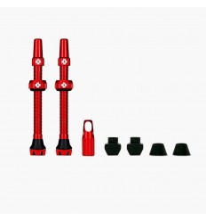 Juego Valvulas Muc-Off V2 Tubeless 60 Mm Rojo